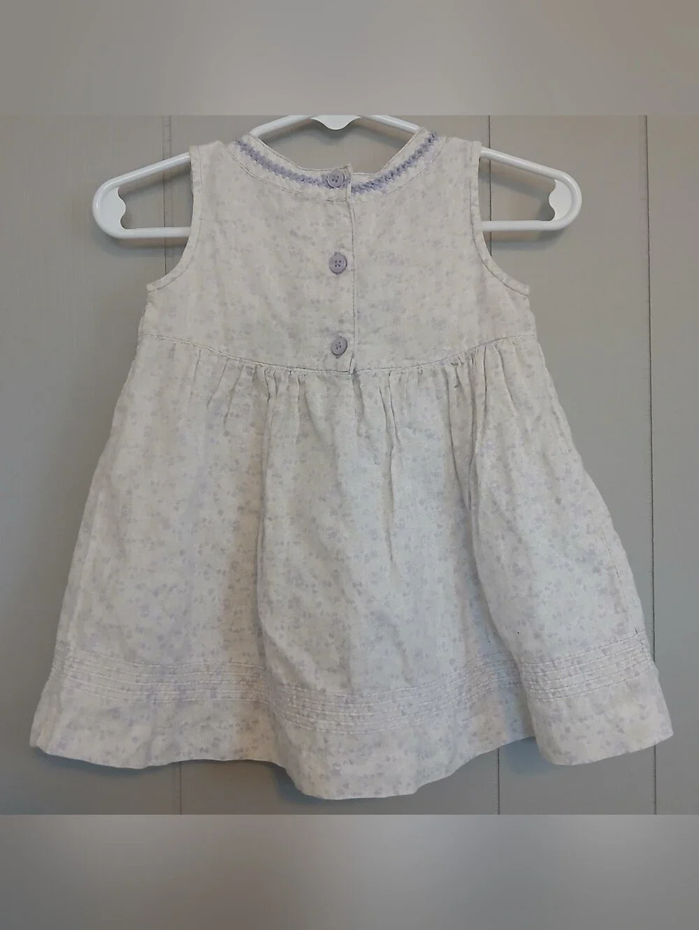 Gymboree Girls 6-12 Months Purple Smocked  Dress